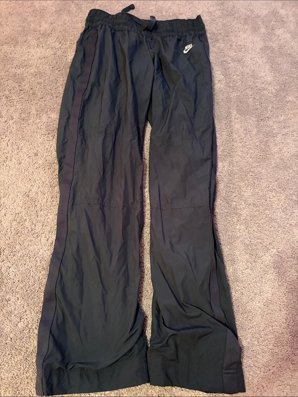 Nike gray Track Joggers with Side Panels